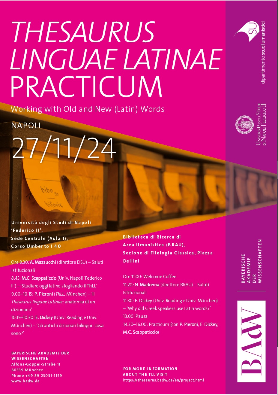 Giornata di studi sul Thesaurus Linguae Latinae