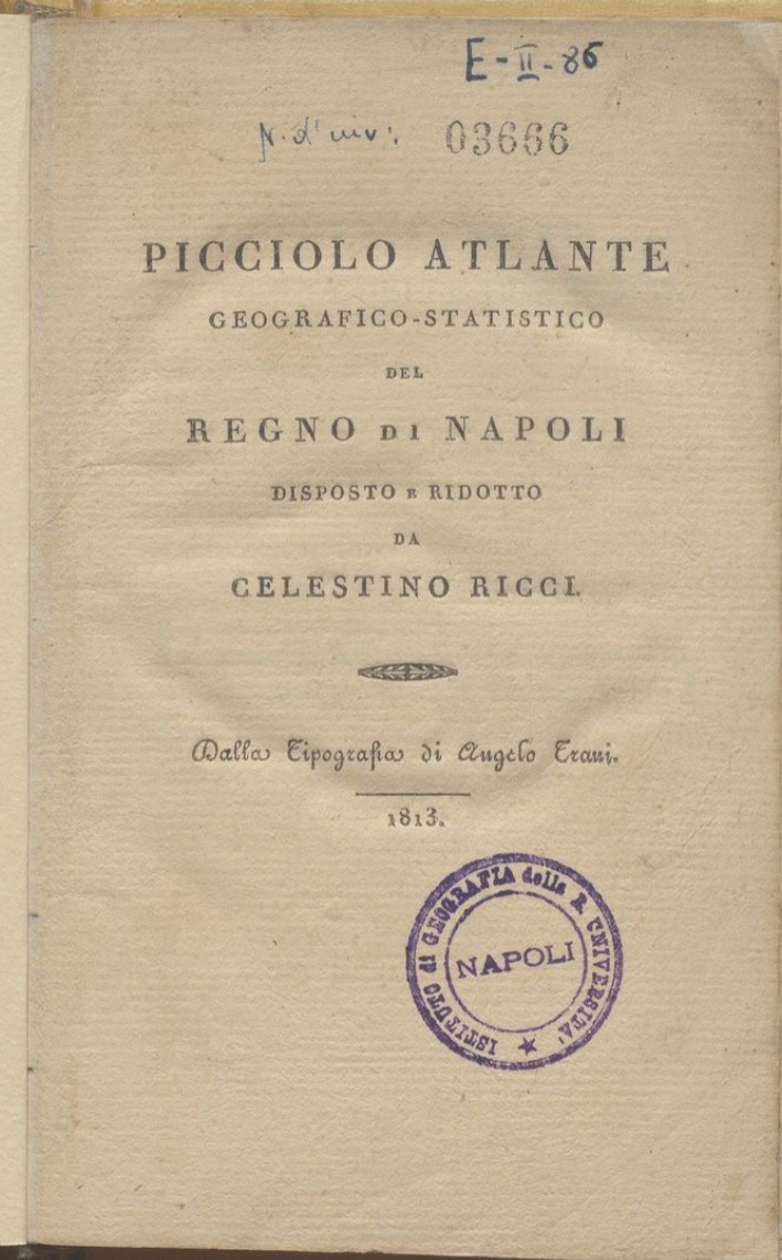 Ricci Picciolo atlante 1813