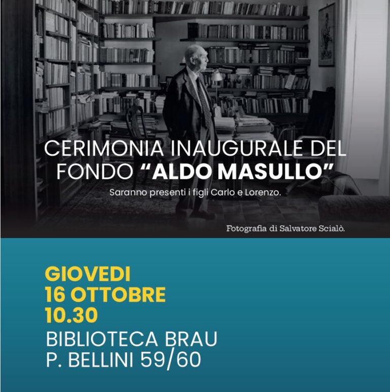 Inaugurazione Fondo Aldo Masullo