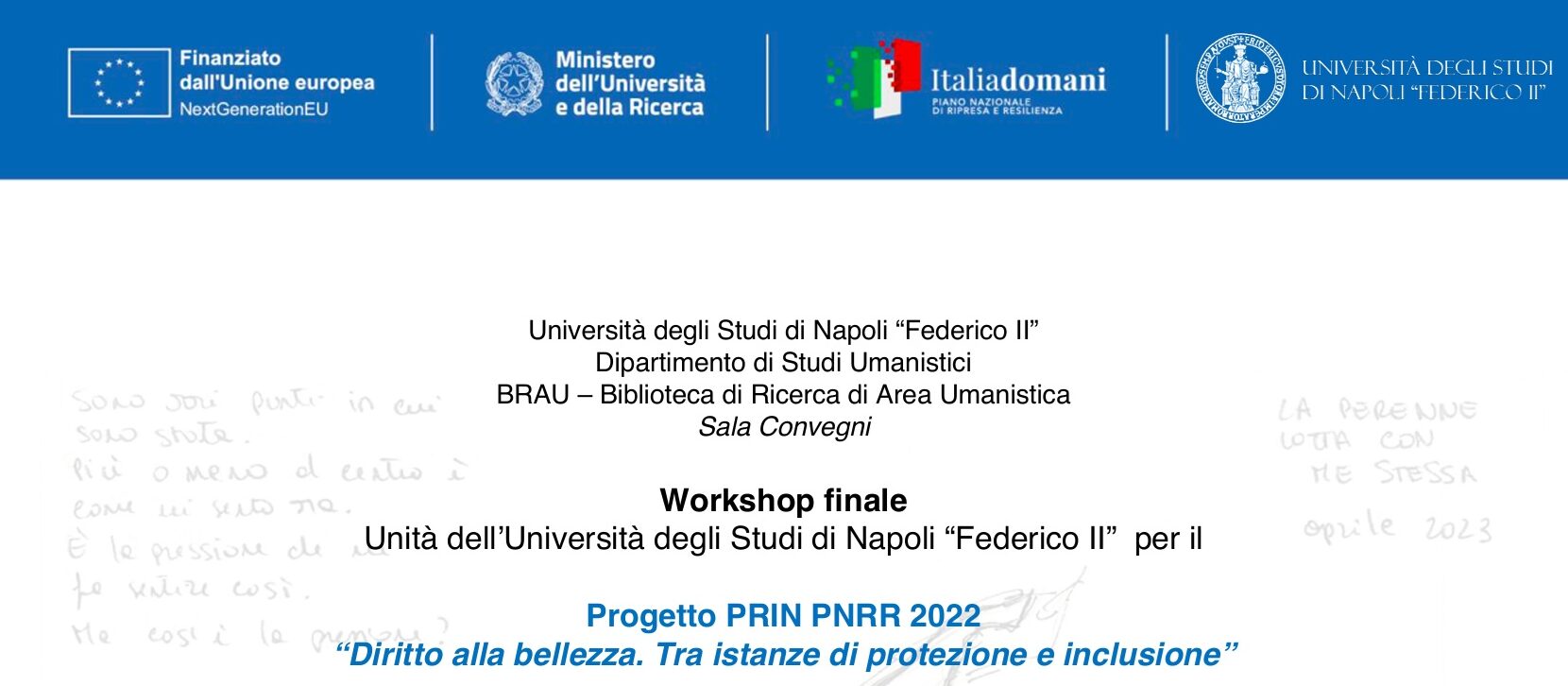 20260129 Workshop Progetto Prin PNRR 2022