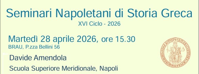 Seminari Napoletani di Storia Greca - Davide Amedola